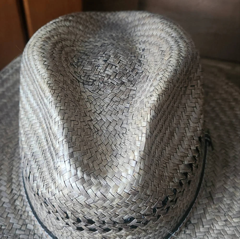 Stetson Stylish Brown Straw Hat - Size Large
